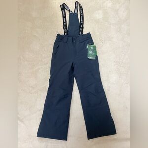 Kamik Navy Blue Kids Insulated Snow Bibs